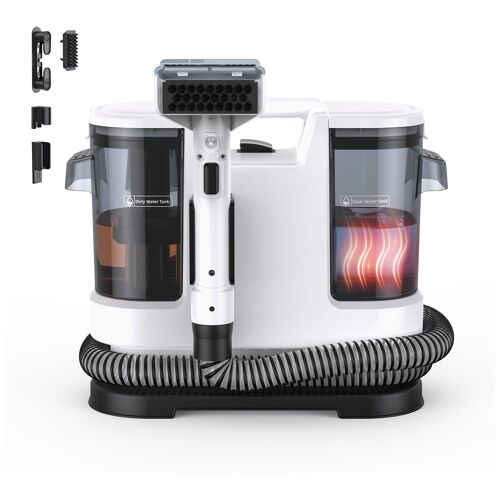 Lubluelu V8 machine de nettoyage de tapis À la main Profond Blanc et Noir