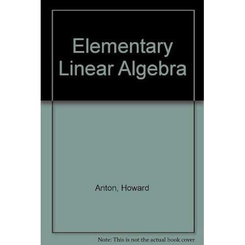 Elementary Linear Algebra