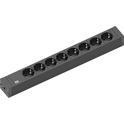 Bachmann CONNECT LINE - Verlängerungsschnur - Ausgangsanschlüsse: 8 - 2,0m - Schwarz (420.0019)