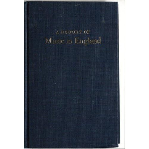A History Of Music In England (Da Capo Press Music Reprint Series)