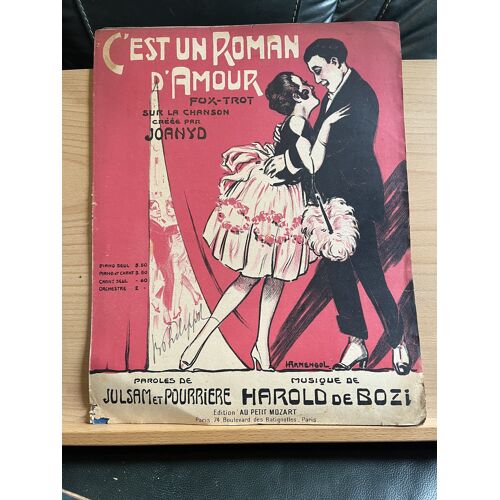 Harold De Bozi C'Est Un Roman D'Amour Partition Piano Éditions Au Petit Mozart