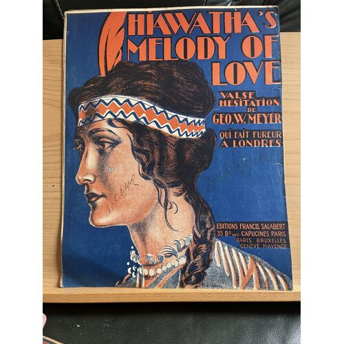 Géo W. Meyer Hiawatha'S Melody Of Love Partition Piano Éditions Salabert