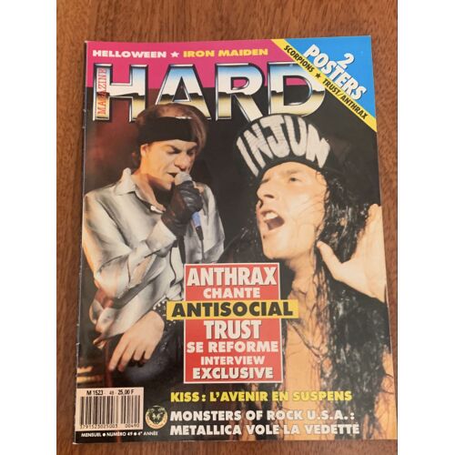 Hard Magazine Nº 49 De Septembre 88–Helloween, Iron Maiden, Trust - Avec Poster 