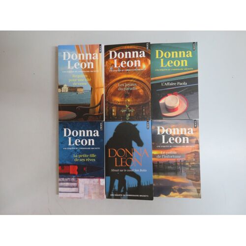 Lot De 6 Livres . Romans Policiers / Donna Leon / Editions Points