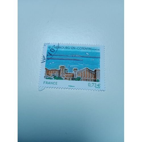 Timbre France 0,73€ Oblitéré Yvert 5163 Cherbourg En Cotentin Port Et Ancienne Gare Maritime De 2017++