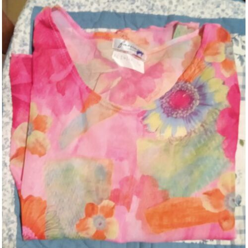 Tunique Femme - " Fassianos " - Motif Floral - Manches Longues - Taille 42