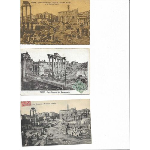 6 Cartes Postales Anciennes Rome Fort Romain Jaunies