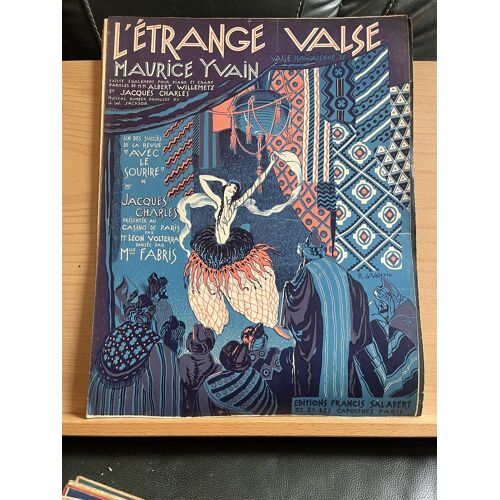 Maurice Yvain Etrange Valse Partition Piano Ed. Salabert