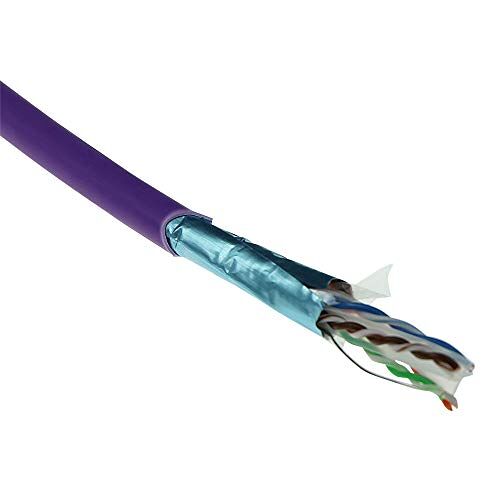 ACT Cat 6A F/UTP solid installation cable, LSZH, CPR euroclass ECA, 24AWG, violet 305 meter C6A F/UTP SOLID LSZH ECA 305M (FS6113)