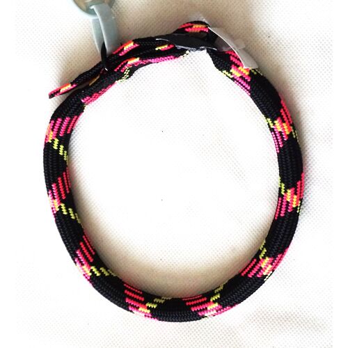 Collier En Tissu Nylon Ø 1,5 Cm Nunbell Pour Chien Taille M. (12 Kg 42 À 50 Cm Maxi).
