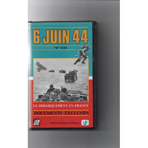 Cassette Vidéo Vhs Secam - 6 Juin 1944 "D" Day Le Débarquement En France Documents Exclusifs.