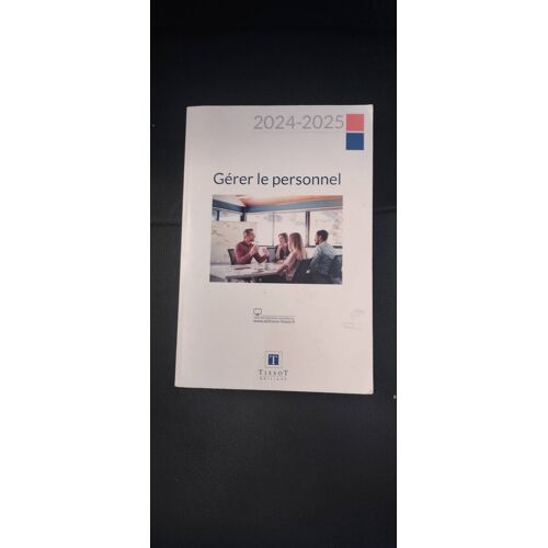 Gérer Le Personnel 2024-2025