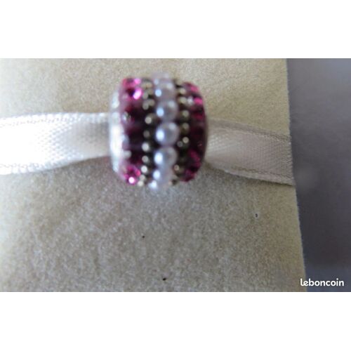Charm 182 Perle Nacre Cristaux Roses /Amore & Baci