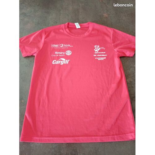 T Shirt Mc Rouge Garçon 12 Ans Esr Handball