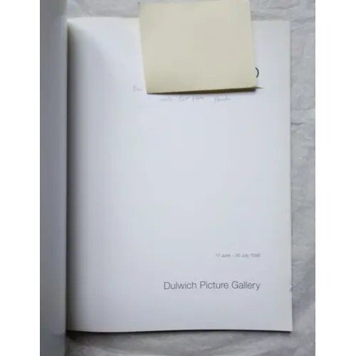 Paula Rego Catalogue D'exposition Avec Un Envoi Autographe Signé (Inscribed & Signed Exhibition Catalogue) 1998 Dullwich Picture Gallery