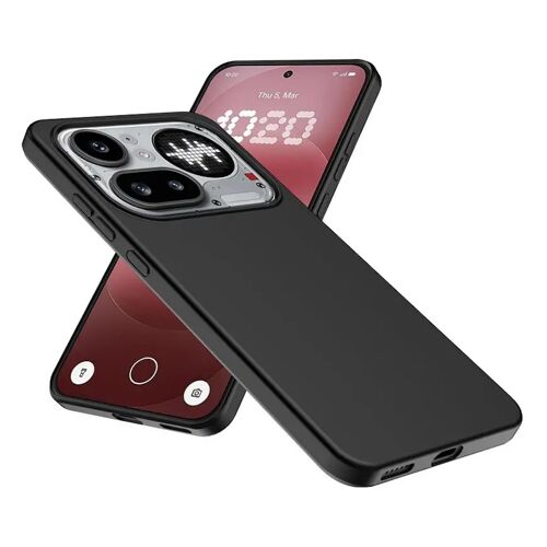 Coque pour Nothing Phone (4a) Pro - housse etui silicone gel fine + film ecran - NOIR