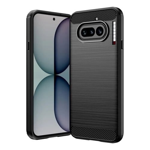Coque pour Nothing Phone (4a) - housse etui silicone gel carbone + film ecran - NOIR