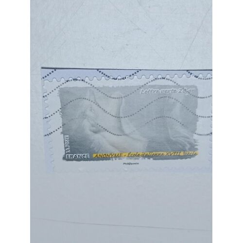 Timbre France Lettre 20g Oblitéré Anonyme - École Italienne Xviii Siècle De 2015