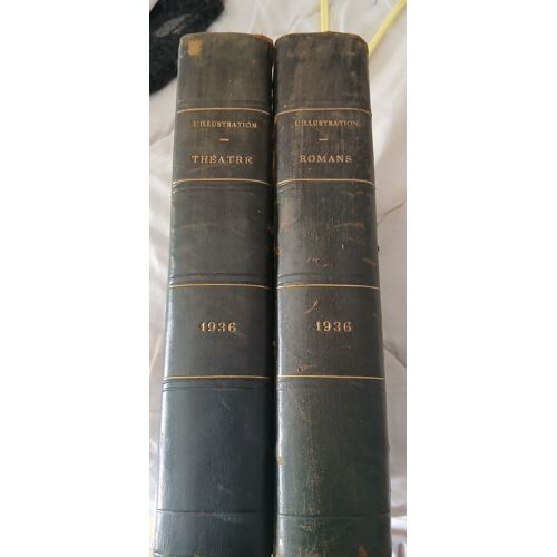 2 Livres Anciens Reliés.L'Illustration Theatre Et Romans Annee 1936