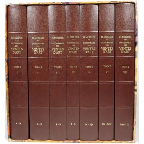 Dictionnaire Des Ventes D'art: Vols 1-7: Faites En France Et A L'etranger Pendant Les 18th & 19th Siecles