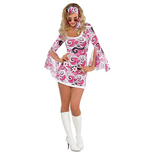 Déguisement Hippie Vintage Pour Femmes Disponible Plusieurs Tailles (Taille M)