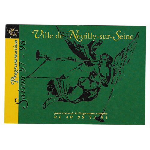 Carte De Collection Ville De Neuilly-Sur-Seine , Programmation Saison 97-98