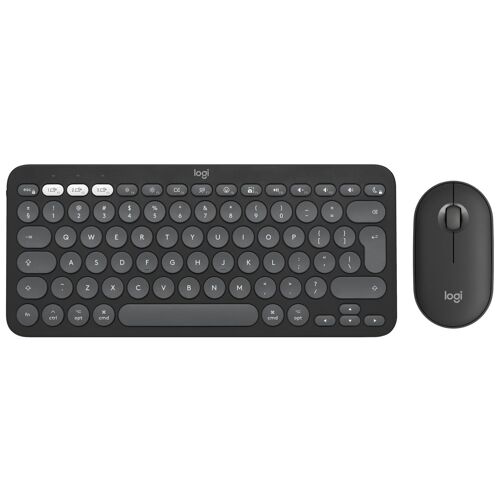 Logitech 920-012244 Pack clavier souris Universel RF sans fil + Bluetooth QWERTY US International Graphite