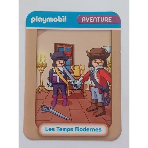 Grande Carte Playmobil Les Temps Modernes Aventure