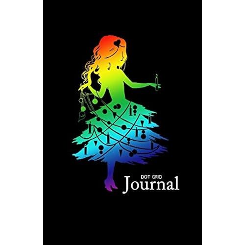 Dot Grid Journal: A Dotted Notebook And Planner: Christmas Girl Bullet Pages And Sketch Book Diary (Blank Dot Grid Journals)