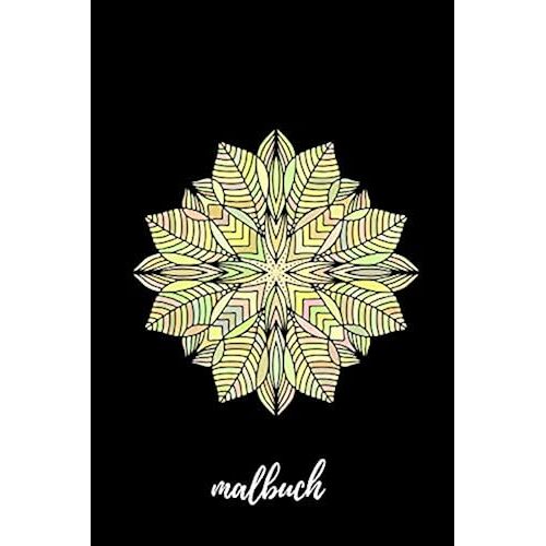 Malbuch: Blanko Malbuch Fuer Erwachsene & Jugendliche - Skizzenbuch Zeichenbuch Blankobuch- Tagebuch Zum Selbst Gestalten - 6x9 (Ca. Din A5) - 100 Seiten Weisses Papier - Soft Cover Mandala Design G