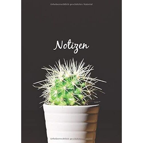 Notizbuch A5 Dotted: Dot Grid Notebook - Journal Gepunktet | 110 Punktraster Seiten | Blanko Heft Fuer Bullet Journaling | Soft Cover Buch | Kaktus Gruen