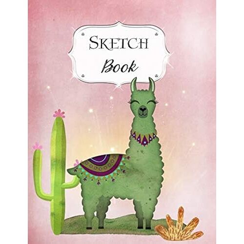 Sketch Book: Llama | Sketchbook | Scetchpad For Drawing Or Doodling | Notebook Pad For Creative Artists | Pink