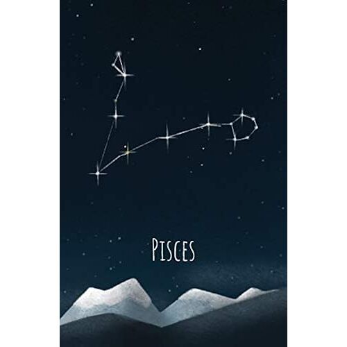 Pisces Notebook: Zodiac Constellation Notebook (Composition Book Journal, 110 Pages Dot Grid, 5.25" X 8")