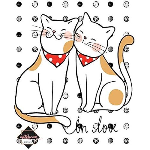 Notebook: Cute Cat My Love On White Cover And Dot Graph Line Sketch Pages, Extra Large (8.5 X 11) Inches, 110 Pages, White Paper, Sketch, Notebook Journal
