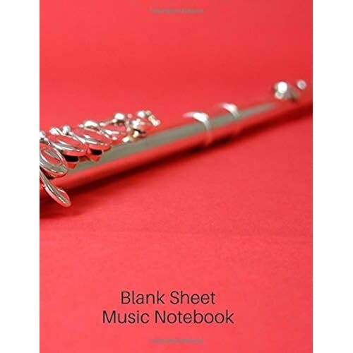 Blank Sheet Music Notebook: Music Manuscript Staff Paper For Musicians (100 Pages, 12 Staves Per Page)