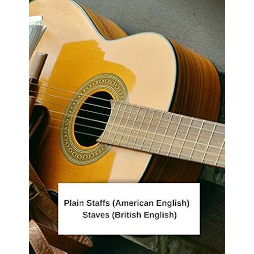 Plain Staffs (American English) Staves (British English): Music In The Park Musical Notes 100 Page 8.5" X 11" Blank Lined Sheet Music Composition Manuscript Diary 12 Plain Staffs Paper For Musicians C