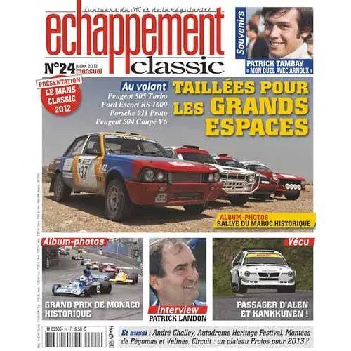 Echappement Classic 24 De 2012 Le Mans Classic,Landon,Peugeot 505 Turbo,Ford Escort Rs1600,Porsche 911 Proto,Peugeot 504 V6,Spice Se89c,Cholley,Tambay,Moya