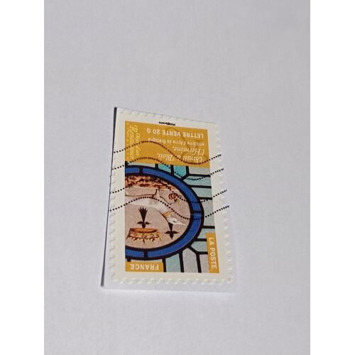 Timbre France Lettre 20g Oblitéré Art Renaissance Vitrail De Blois L'Hermine Emblème D'Anne De Bretagne -De 2014