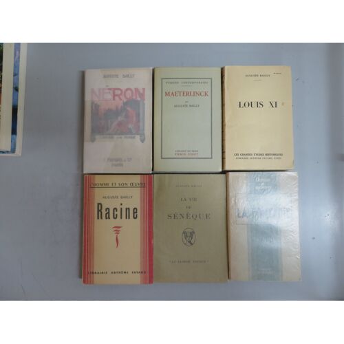 Lot De 6 Livres . Biographies . Anciens Tirages / Auguste Bailly / Diverses Editions
