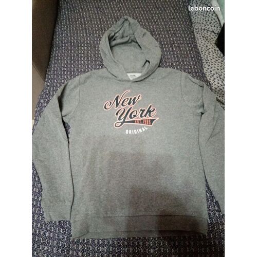 Sweat Polaire Capuche Gris Garçon Taille Xs Kiabi Très Bon État