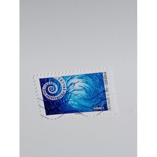 Timbre France Lettre 20g Autoadhesif Oblitere Yvert N° 938 Dynamique Banc De Barracudas De 2014