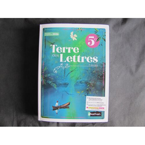 Terre Des Lettres 5e Nouveau Programme 2026 Manuel Scolaire Français Spécimen - Isbn 5° 5eme 5ème 5 ° Eme Ème Cinquième 313-3-09-914580-6 / 313-3-09914-580-6 / 3133099145806 / 3 133099 145806