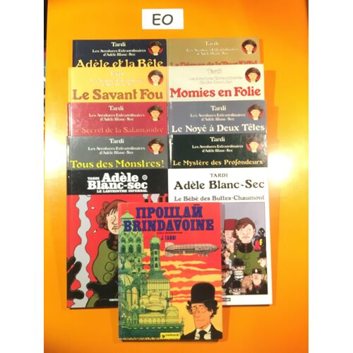 Tardi - Lot Adèle Blanc Sec 1 À 10 + Adieu Brindavoine Édition Originale Eo -