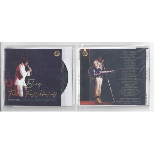 Elvis Presley Feelin' Fast Vibrations Matrix Recording Las Vegas 21 Août 1974 Show Minuit Livret 1 Cd 29 Titres Audience Soundboard Disc Original Édition Limitée À 500 Ex Pochette Plastique Très Rare