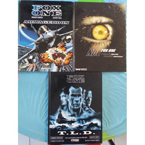 Lot 3 Bd Fox One Tome 1 Armageddon Tome 2 T.L.D. Tome 3 Nde Olivier Vidal Renaud Garreta Hannah Bergson Matteo Conti Rafale Marine Et Combats Aériens Porte Avions Militaires