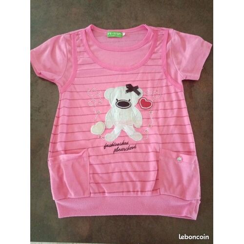 T Shirt Mc Rose Ourson Fille 14 Ans Amf
