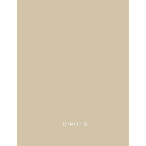Notebook: Lined Journal Notebook - Large (8.5 X 11 Inches) - 100 Pages - Raffia Brown Cover - Minimal Style: Composition Book Perfect Bound, Soft Cover,Basic Design
