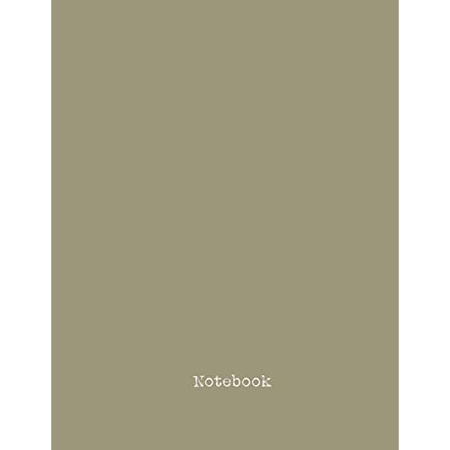Notebook: Lined Journal Notebook - Large (8.5 X 11 Inches) - 100 Pages - Stone Gray Cover - Minimal Style: Composition Book Perfect Bound, Soft Cover,Basic Design