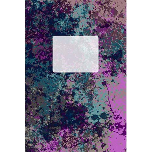 Creative Book Of Ideas, Memories, Dreams & Goals: Abstract Colorful Dark Purple Bohemian Art Cover - 6x9 (Circa A5) Notebook 120 Lined Pages For Writing, Drawing, Doodling Or Sketching