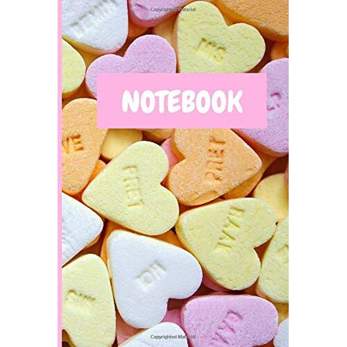 Notebook: Beautiful Colorful Candy Black Lined Journal